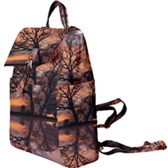 Aurora Sunset Sun Landscape Buckle Everyday Backpack by Pakrebo