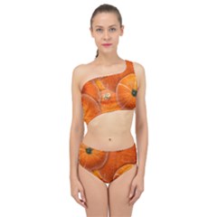 Pumpkin Halloween Fall Thanksgiving Spliced Up Two Piece Swimsuit by Pakrebo