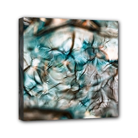 Water Forest Reflections Reflection Mini Canvas 6  X 6  (stretched) by Pakrebo