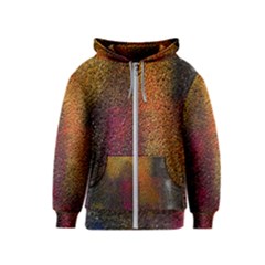 Colors Exploding Paint Spray Kids  Zipper Hoodie by Pakrebo