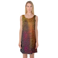 Colors Exploding Paint Spray Sleeveless Satin Nightdress by Pakrebo