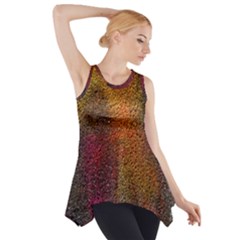 Colors Exploding Paint Spray Side Drop Tank Tunic by Pakrebo