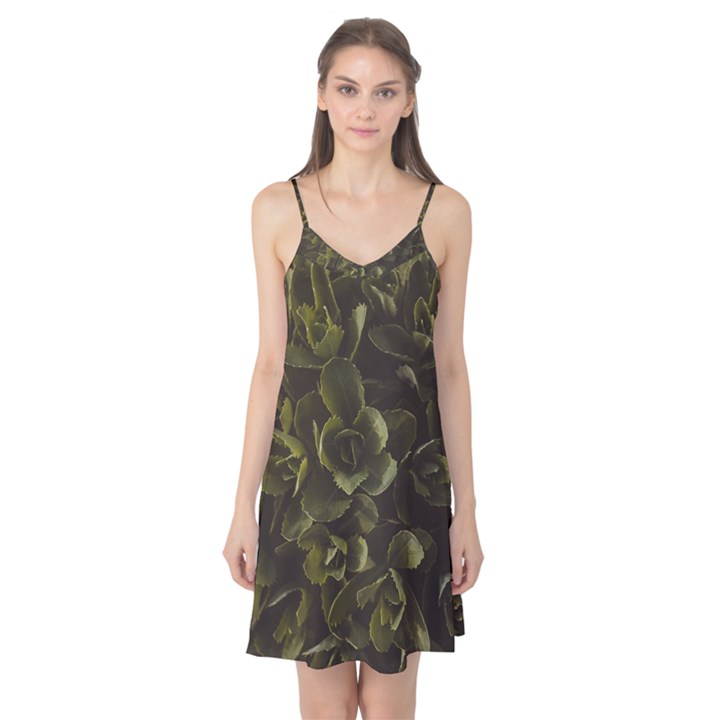 Green Leafy Plant Camis Nightgown