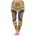 Red And White Angels Printed On Green Red And Purple Round Rug Classic Winter Leggings View4