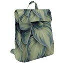 Closeup Photo Of Green Variegated Leaf Plants Flap Top Backpack View2