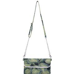 Closeup Photo Of Green Variegated Leaf Plants Mini Crossbody Handbag