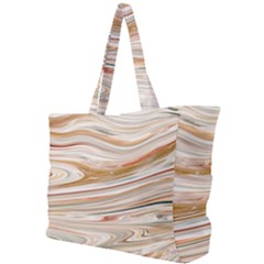 Brown And Yellow Abstract Painting Simple Shoulder Bag by Pakrebo