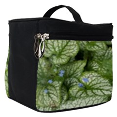 Green And White Leaf Plant Make Up Travel Bag (small) by Pakrebo