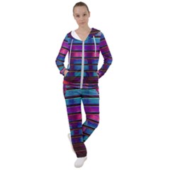 Blue And Pink Wallpaper Women s Tracksuit