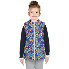 Ml-c6-1 Kids  Hooded Puffer Vest by ArtworkByPatrick