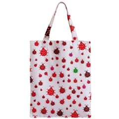 Beetle Animals Red Green Flying Zipper Classic Tote Bag