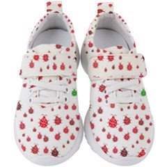 Beetle Animals Red Green Flying Kids  Velcro Strap Shoes