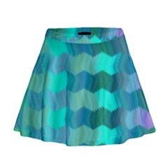 Texture Geometry Mini Flare Skirt by HermanTelo