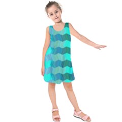 Texture Geometry Kids  Sleeveless Dress by HermanTelo