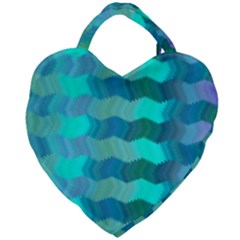 Texture Geometry Giant Heart Shaped Tote