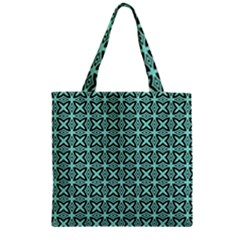 Texture Tissue Seamless Zipper Grocery Tote Bag