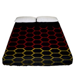 Germany Flag Hexagon Fitted Sheet (king Size)