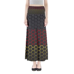Germany Flag Hexagon Full Length Maxi Skirt