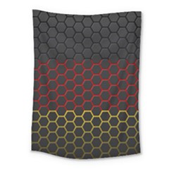 Germany Flag Hexagon Medium Tapestry by HermanTelo