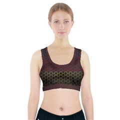 Germany Flag Hexagon Sports Bra With Pocket by HermanTelo