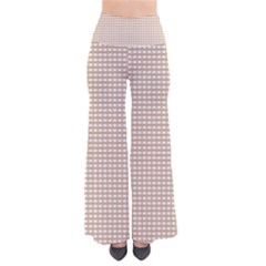 Gingham Check Plaid Fabric Pattern Grey So Vintage Palazzo Pants