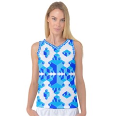 Cubes Abstract Wallpapers Women s Basketball Tank Top