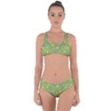 Balloon Grass Party Green Purple Criss Cross Bikini Set View1