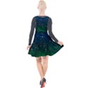 Background Blue Green Stars Night Plunge Pinafore Velour Dress View2