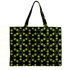 Backgrounds Green Grey Lines Zipper Mini Tote Bag