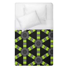 Backgrounds Green Grey Lines Duvet Cover (Single Size)