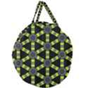 Backgrounds Green Grey Lines Giant Round Zipper Tote View2