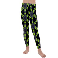 Backgrounds Green Grey Lines Kids  Lightweight Velour Leggings