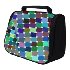 Geometric Background Colorful Full Print Travel Pouch (small)