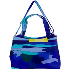 Sunset On The Lake Double Compartment Shoulder Bag by bloomingvinedesign