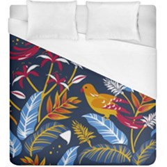 Colorful Birds In Nature Duvet Cover (king Size) by Sobalvarro