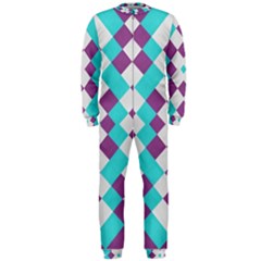 Texture Violet Onepiece Jumpsuit (men)  by Alisyart