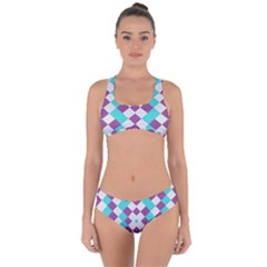 Texture Violet Criss Cross Bikini Set