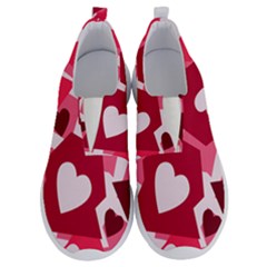 Pink Hearts Pattern Love Shape No Lace Lightweight Shoes by Bajindul
