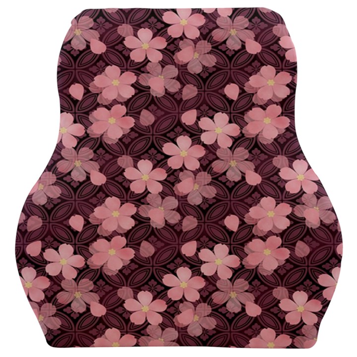 Cherry Blossoms Japanese Car Seat Velour Cushion 