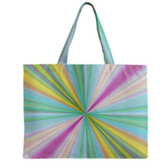 Background Burst Abstract Color Zipper Mini Tote Bag