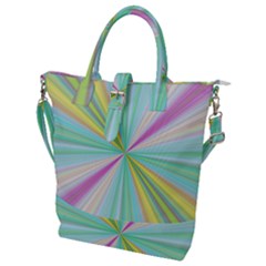 Background Burst Abstract Color Buckle Top Tote Bag
