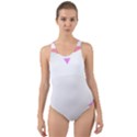 Love Heart Valentine S Day Cut-Out Back One Piece Swimsuit View1