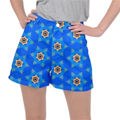 Pattern Backgrounds Blue Star Ripstop Shorts