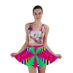 Maze Rainbow Vortex Mini Skirt