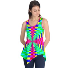 Maze Rainbow Vortex Sleeveless Tunic by HermanTelo