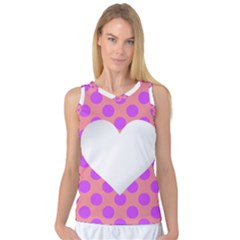 Love Heart Valentine Women s Basketball Tank Top by HermanTelo