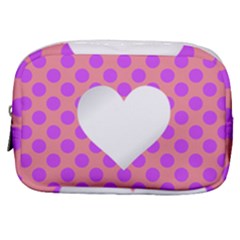 Love Heart Valentine Make Up Pouch (small) by HermanTelo