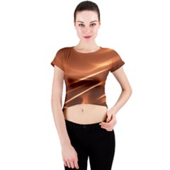 Light Rays Aurora Crew Neck Crop Top