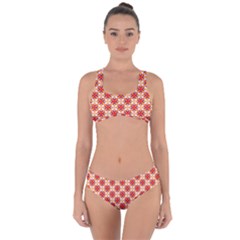 Hexagon Polygon Colorful Prismatic Criss Cross Bikini Set by HermanTelo