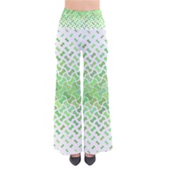 Green Pattern Curved Puzzle So Vintage Palazzo Pants